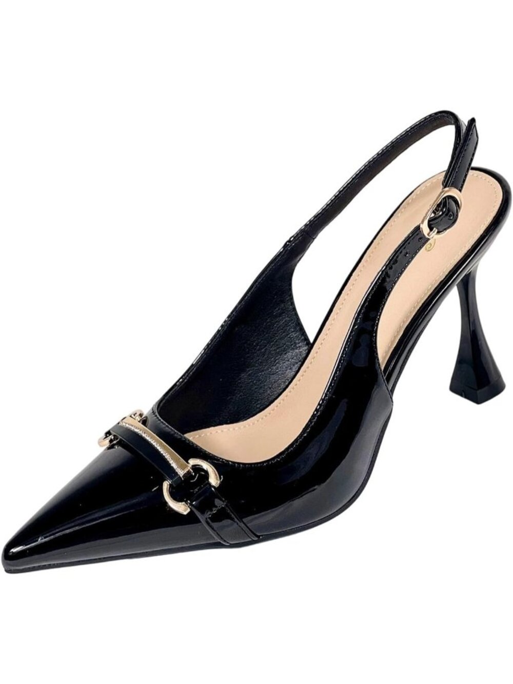Women's Black Leather Comfortable Classic Daily Wear High Heels